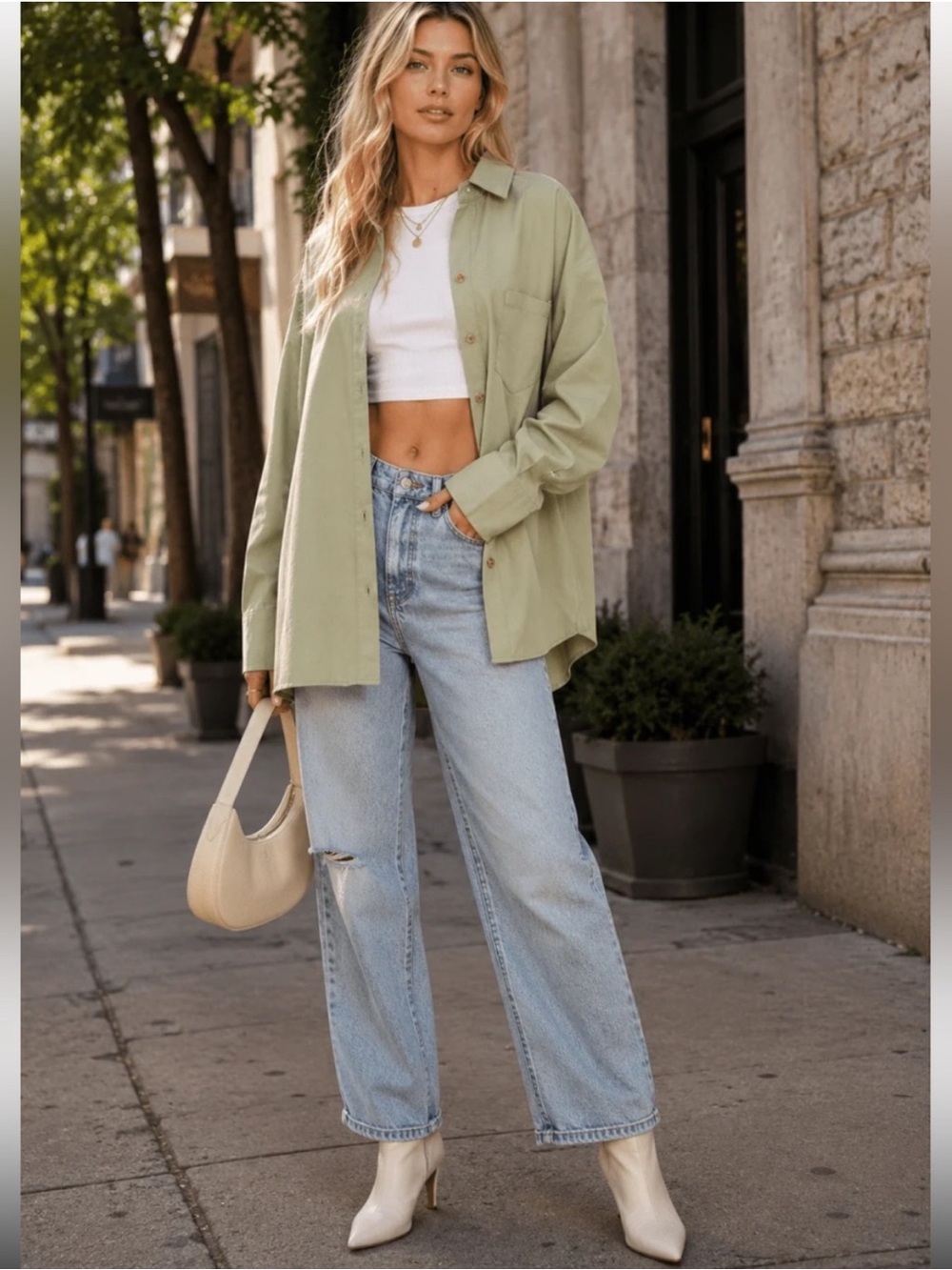 HYFVE Essential Oversized Button Down Shacket